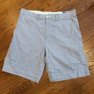 Polo Blue Seersucker Shorts Size 35